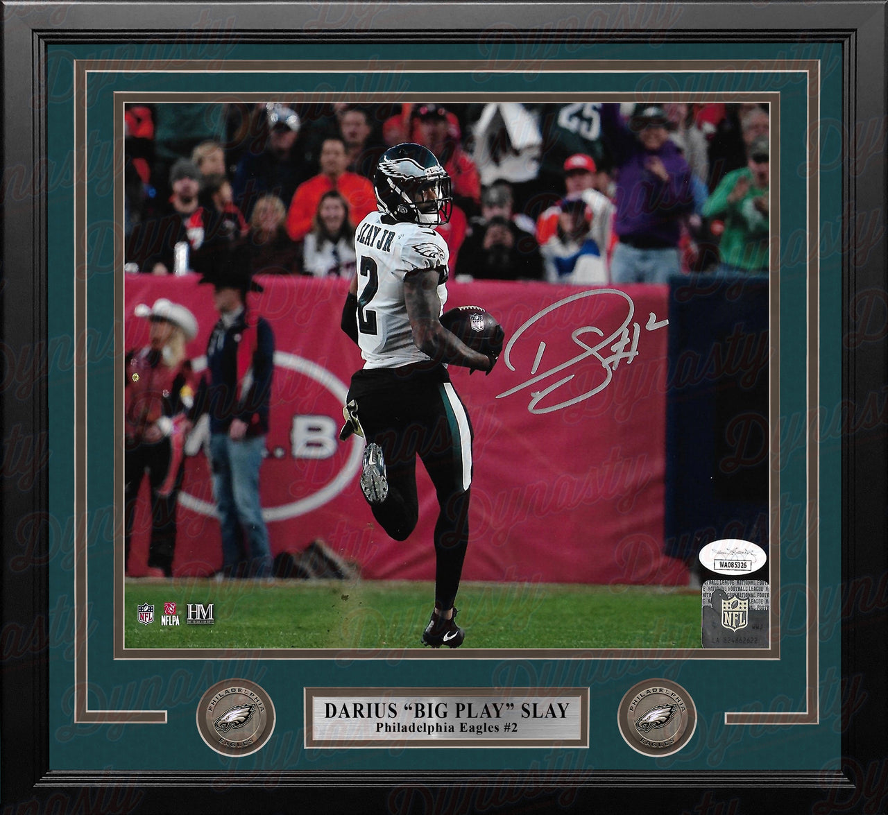 Darius Slay Interception Return Philadelphia Eagles Autographed 11" x 14" Framed Football Photo