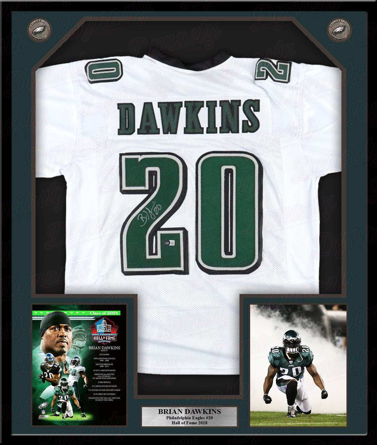 Brian Dawkins - Eagles Jersey Sticker for Sale by OLMontana