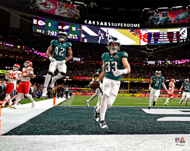 Cooper DeJean Super Bowl LIX Pick 6 vs Mahomes Eagles Photo