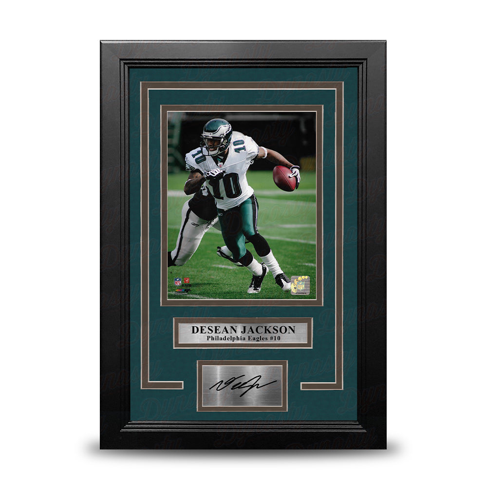 DeSean Jackson in Action Philadelphia Eagles 8" x 10" Framed Football Photo with Engraved Autograph