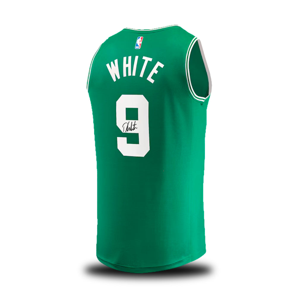 Derrick White Boston Celtics Autographed Green Basketball Jersey