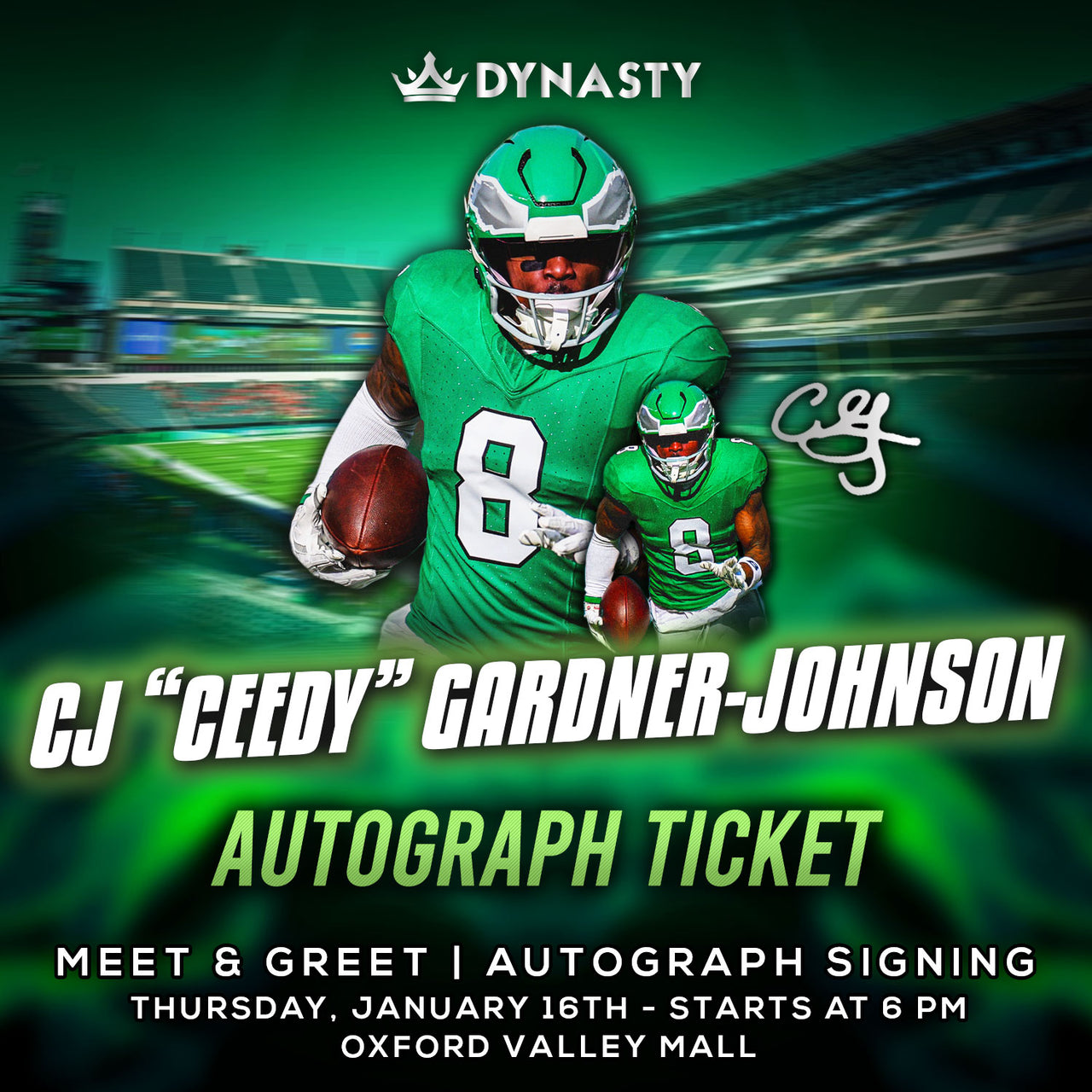 CJ "Ceedy" Gardner-Johnson Kickoff the Playoffs Experience Tickets