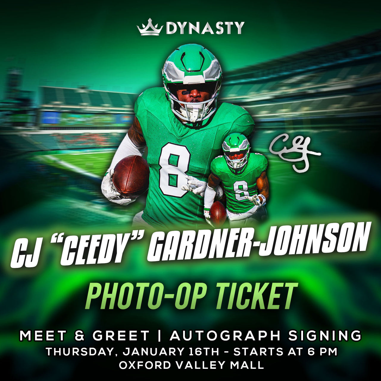 CJ "Ceedy" Gardner-Johnson Kickoff the Playoffs Experience Tickets