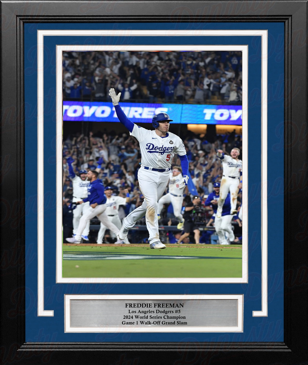 Freddie Freeman Walk-Off Grand Slam 2024 World Series LA Dodgers 8x10 Framed Portrait Photo