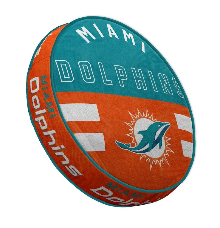 Miami Dolphins Pegasus 15" Circle Plushlete Pillow