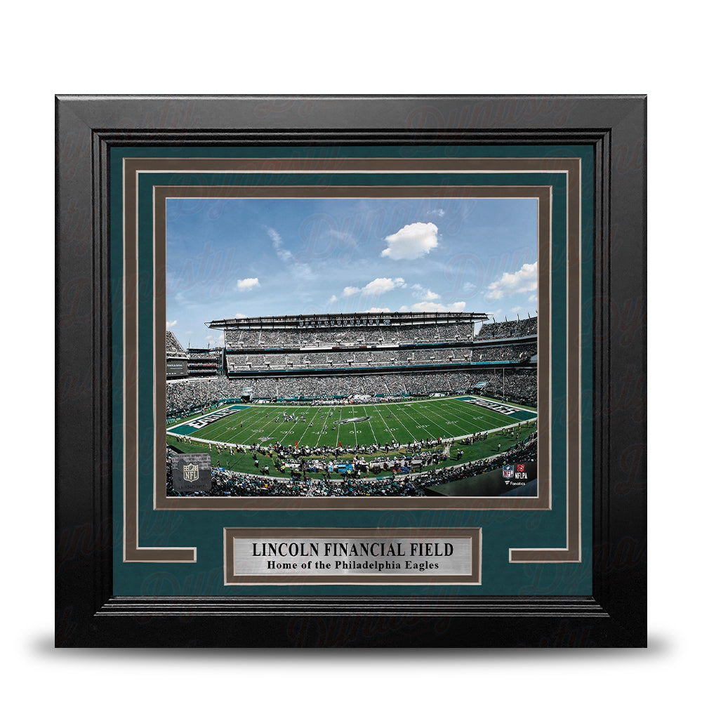 Philadelphia Eagles Lincoln Financial Field Aerial View 8" x 10" Framed Football Stadium Photo