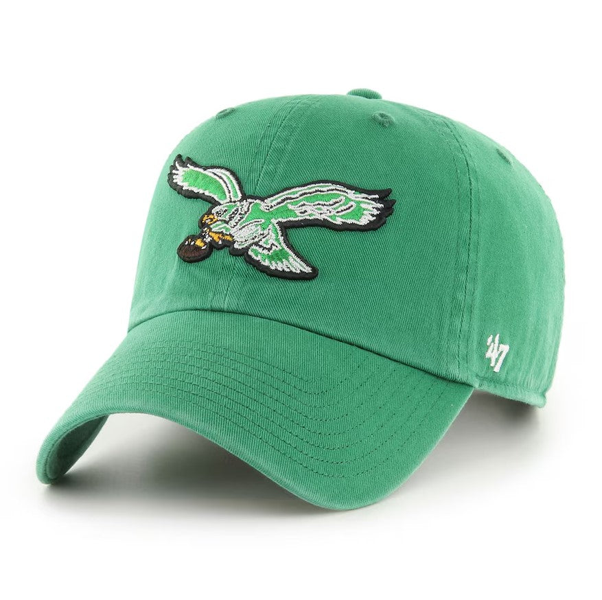 Philadelphia Eagles '47 Clean Up Legacy Adjustable Hat - Kelly Green