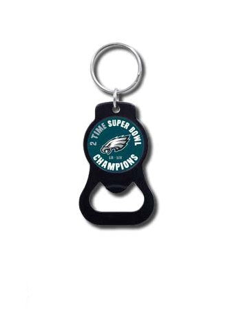 Philadelphia Eagles Super Bowl LIX Champions Logo Bottle Opener Keychain