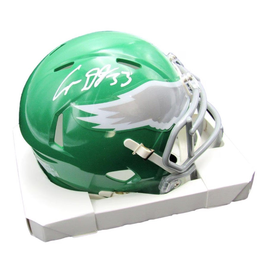 Cooper DeJean Philadelphia Eagles Autographed Alternate Kelly Green Mini-Helmet