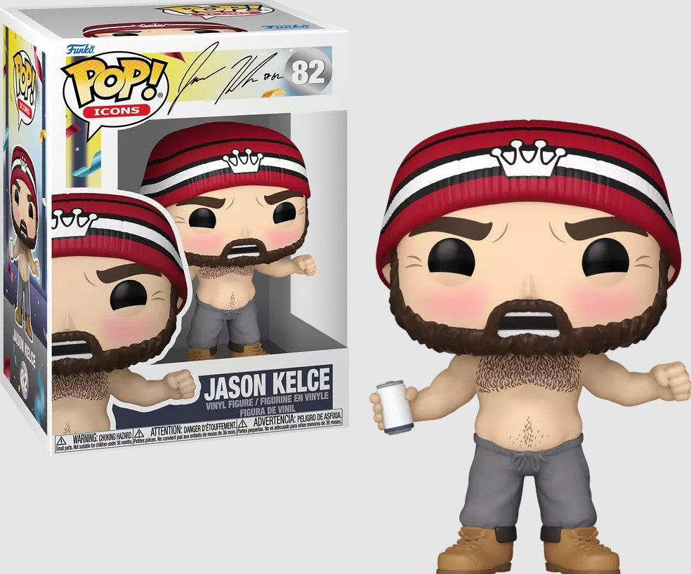 Jason Kelce Shirtless Philadelphia Eagles Funko Pop! with Pop Protector