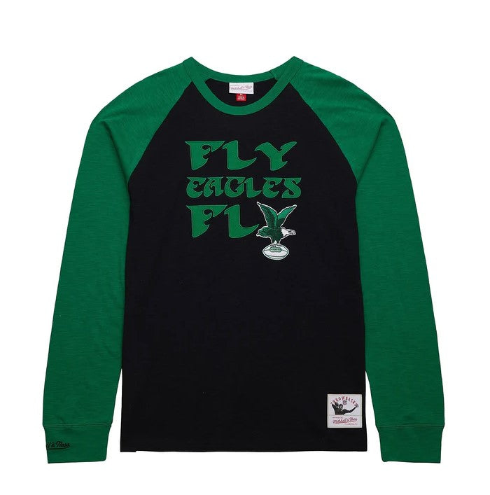 Philadelphia Eagles Mitchell & Ness Legendary Slub Long-Sleeve T-Shirt