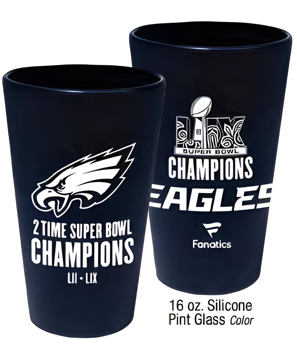 Philadelphia Eagles Super Bowl LIX Champions Color 16 oz. Pint Glass