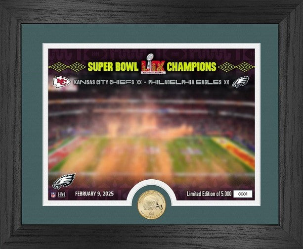 Philadelphia Eagles Super Bowl LIX Champions Celebration Bronze Coin Photo Mint