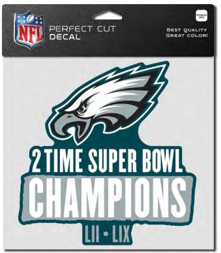 Philadelphia Eagles Super Bowl LIX Champions 8" x 8" Decal