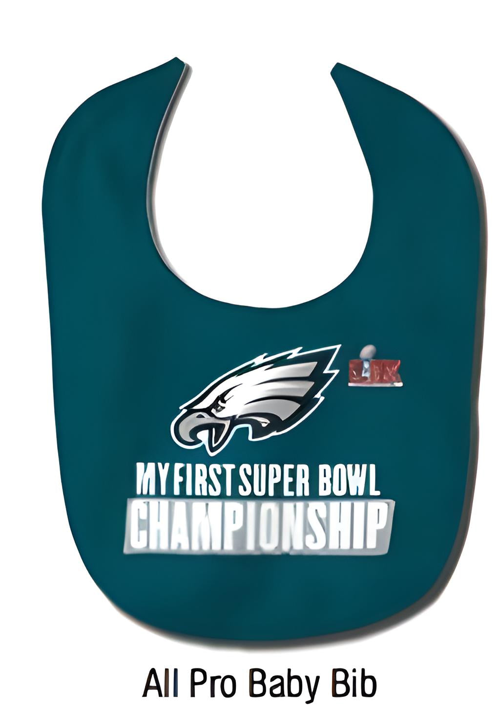 Philadelphia Eagles Super Bowl LIX Champions Baby Bib