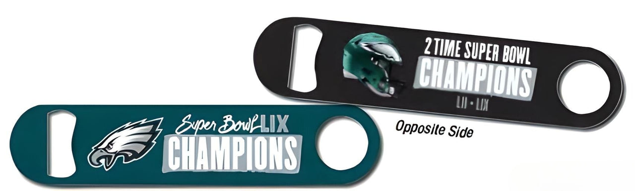 Philadelphia Eagles Super Bowl LIX Champions 2-Sided Long Neck Bottle Opener