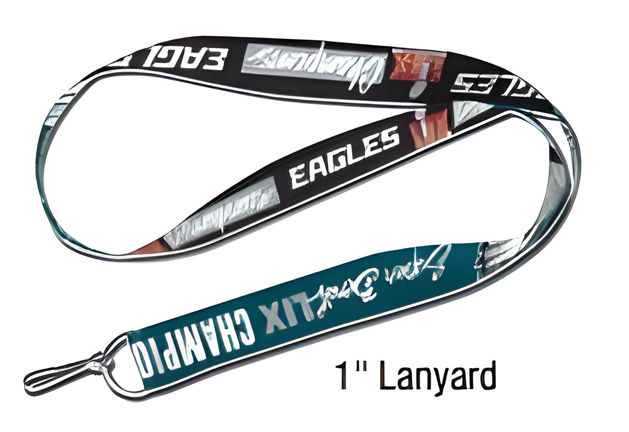 Philadelphia Eagles Super Bowl LIX Champions Keychain Lanyard