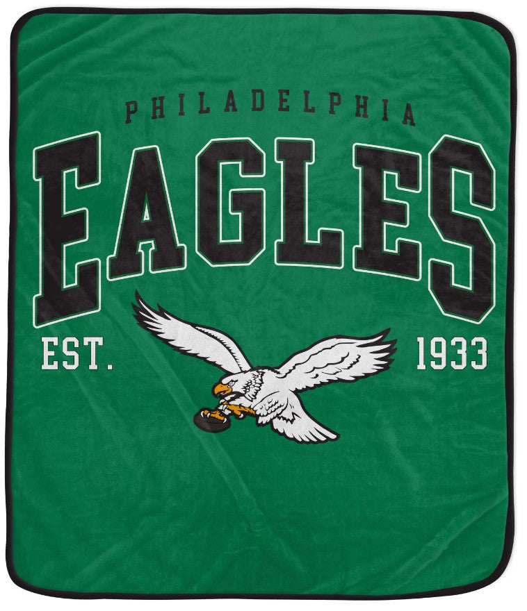 Philadelphia Eagles Throwback 50" x 60" Vintage Arch Block Blanket