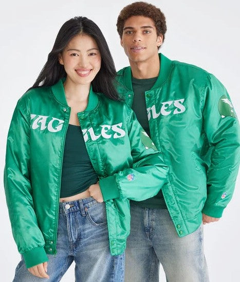 Philadelphia Eagles Throwback Bomber Jacket