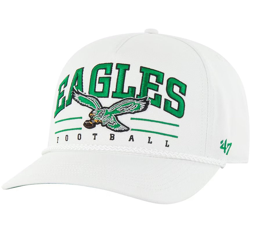 Philadelphia Eagles '47 Roscoe Hitch Rope Adjustable Hat - White