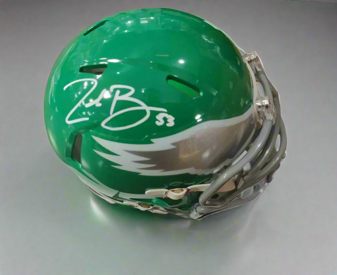 Zack Baun Philadelphia Eagles Autographed Alternate Mini-Helmet