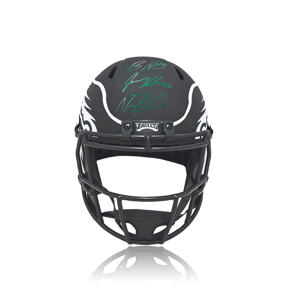 Philadelphia good Eagles 2022 Alternate Black Mini Helmet (Custom painted)