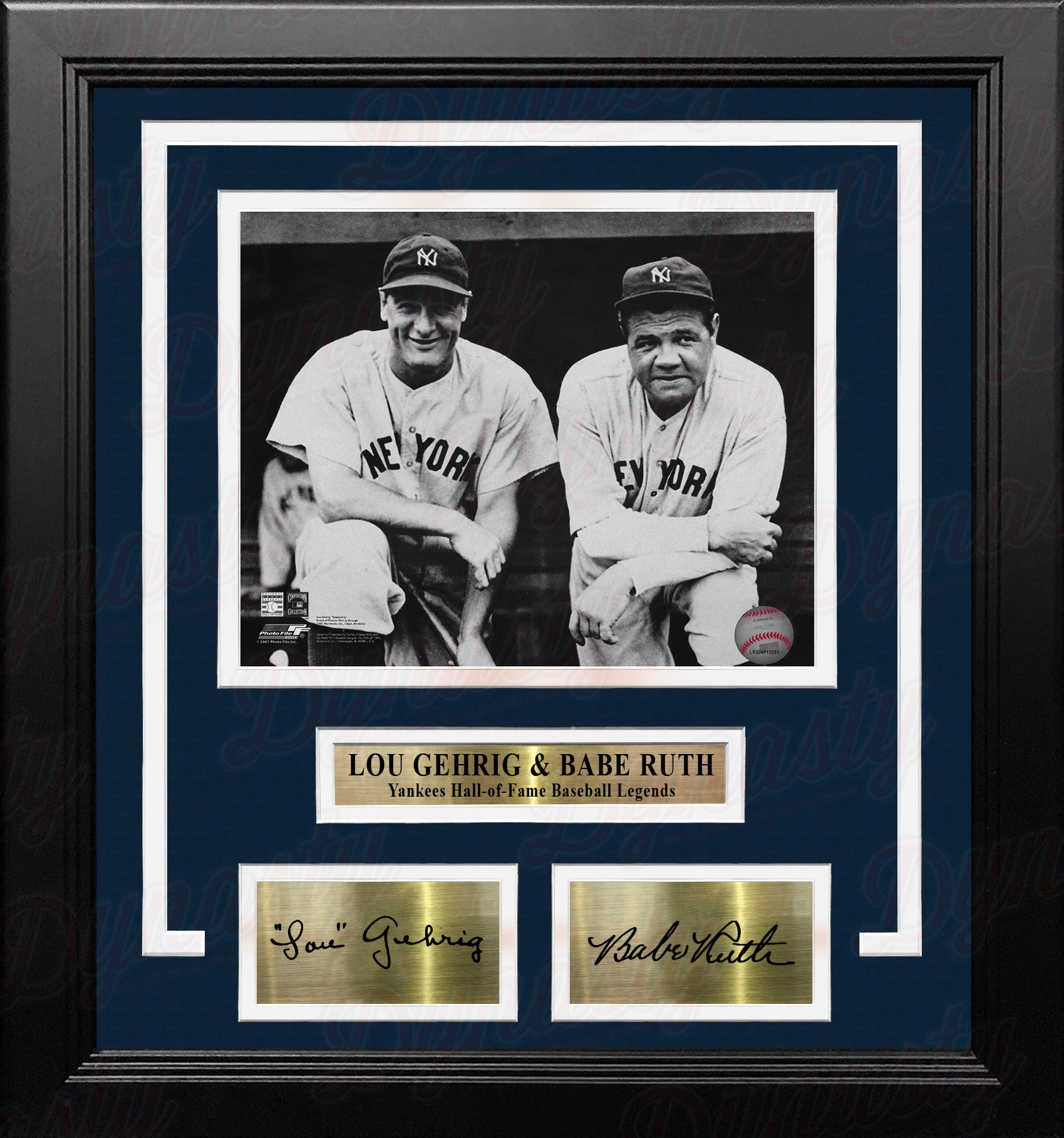 Signed Babe Ruth hotsell New York Yankees Framed Photo Display MLB Plaque RP Autograph