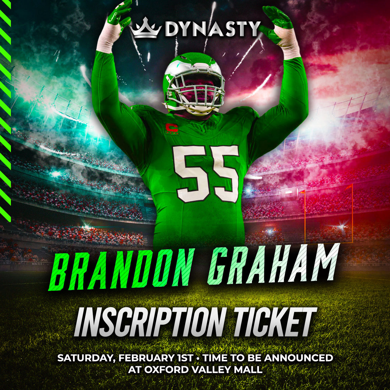 Brandon Graham Inscription Ticket