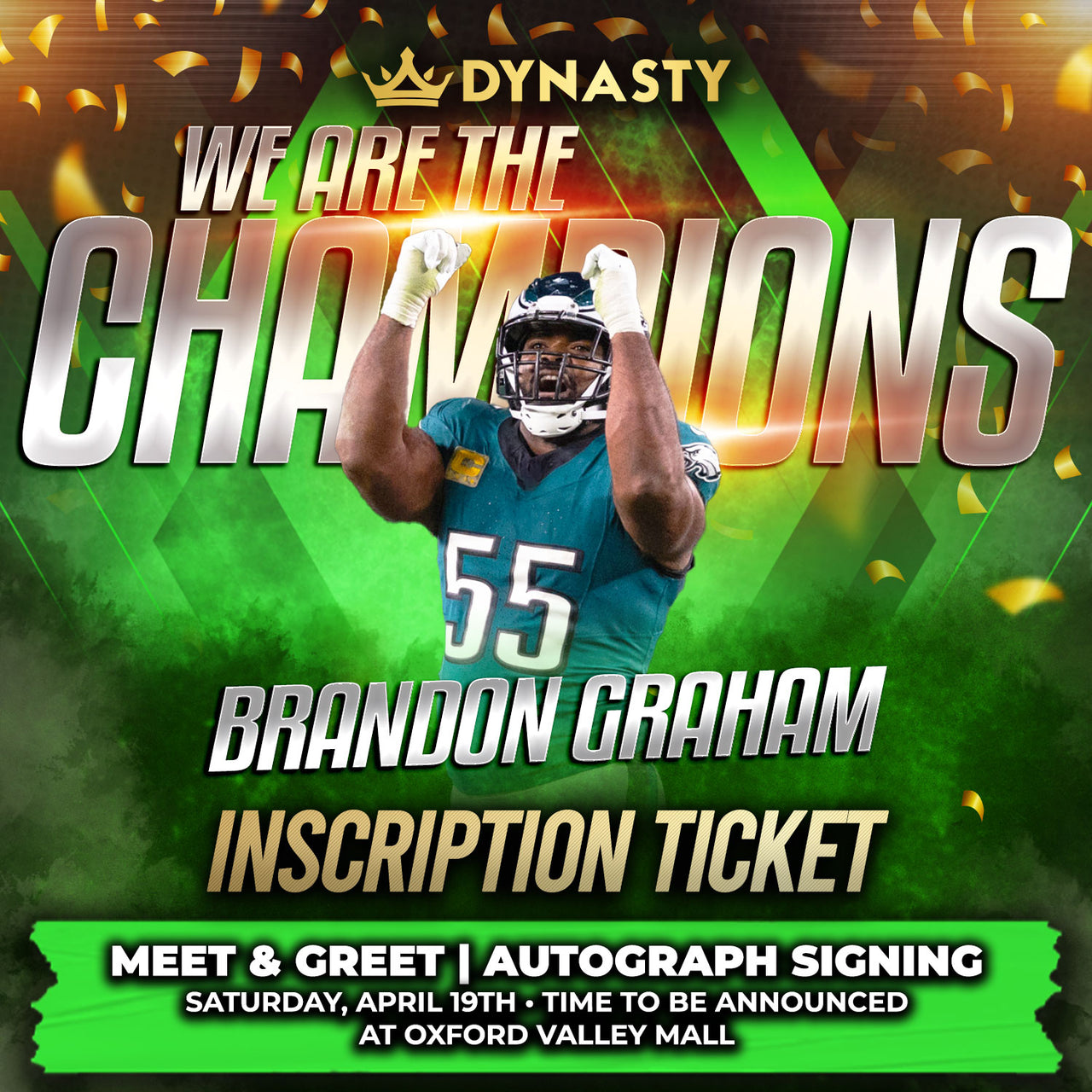 Brandon Graham Inscription Ticket