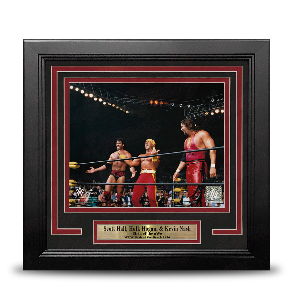 Stone Cold Steve Austin & Hulk Hogan Toast in the Ring 8" x 10" Framed WWE Wrestling Photo