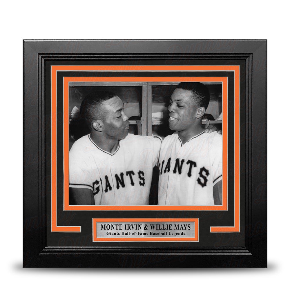 Monte Irvin and Willie Mays New York Giants 8" x 10" Framed Baseball Photo