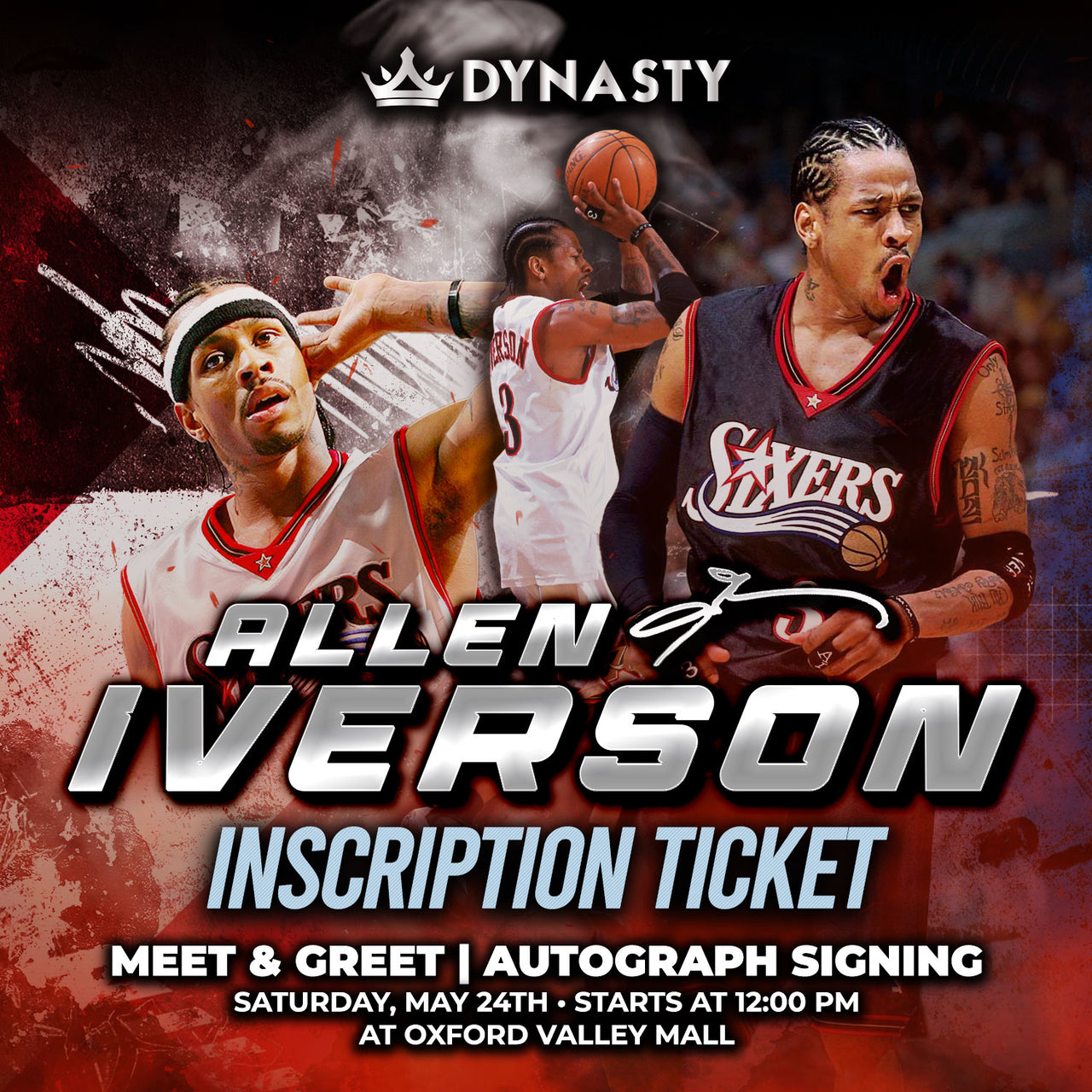 Allen Iverson Inscription Ticket