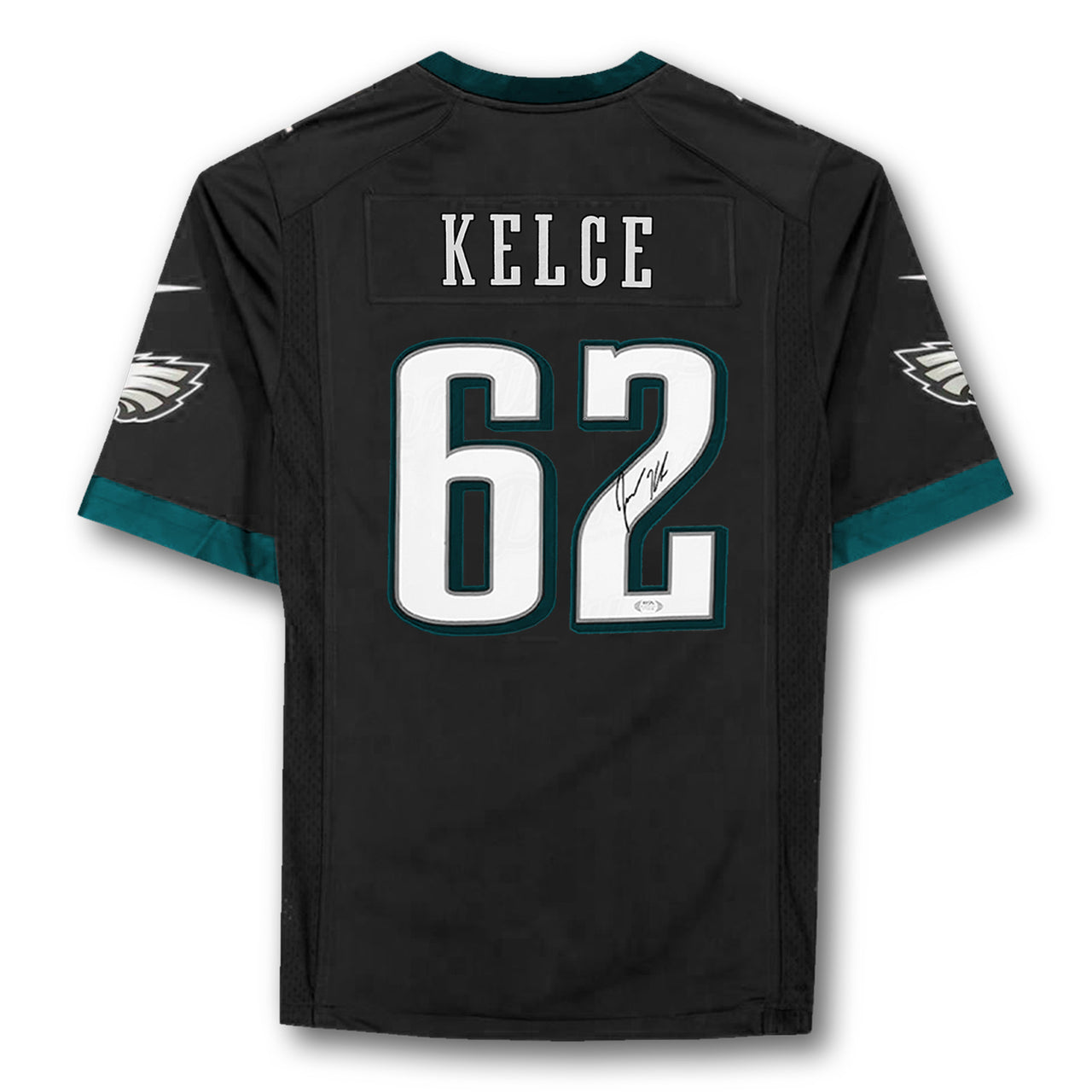 Jason Kelce Philadelphia Eagles Autographed Black Nike Game Jersey