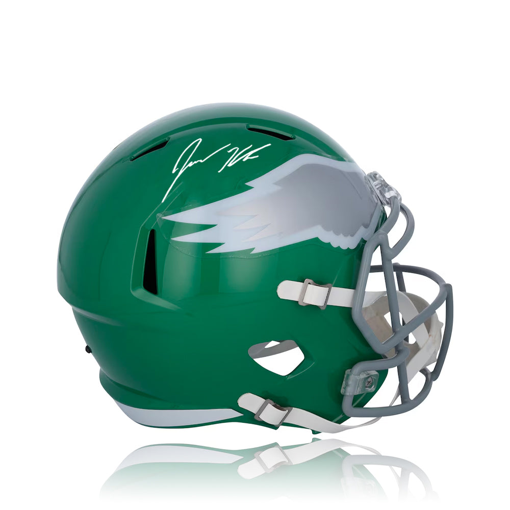 Jason Kelce Philadelphia Eagles Autographed Alternate Kelly Green Helmet