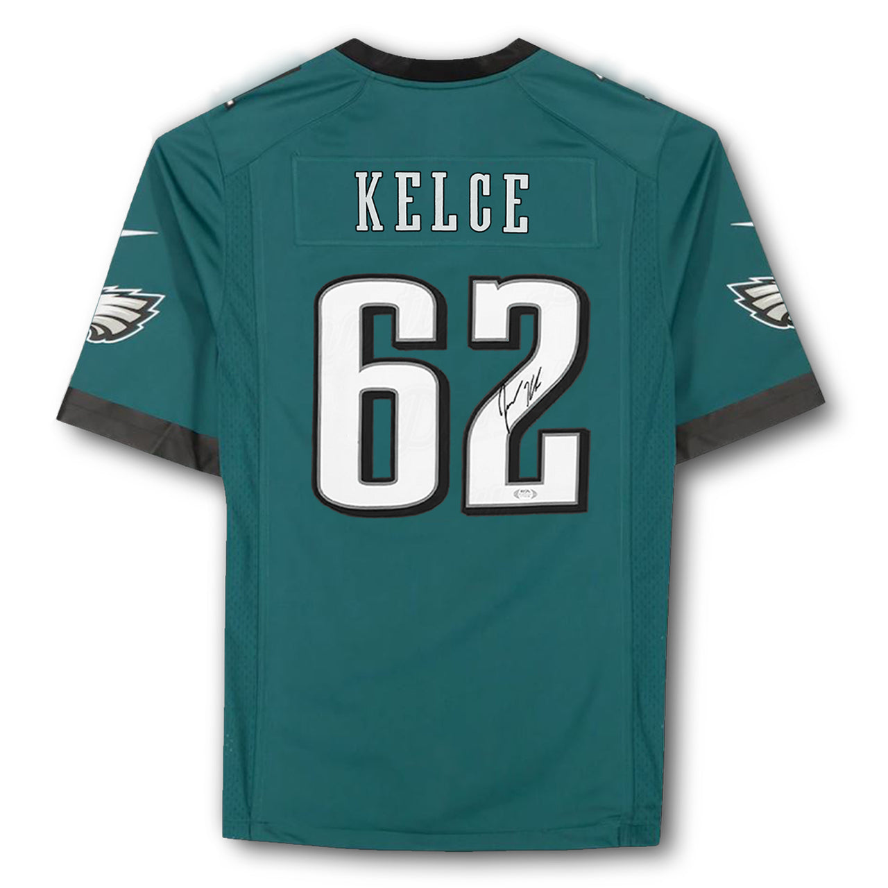 Jason Kelce Philadelphia Eagles Autographed Green Nike Game Jersey