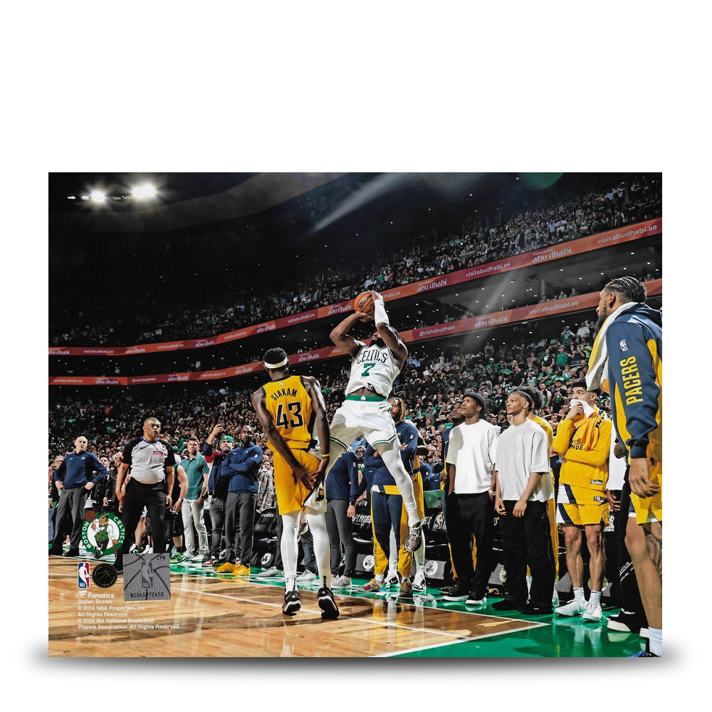 Jaylen Brown Game-Tying 3-Pointer Boston Celtics 8" x 10" 2024 Conference Finals Photo