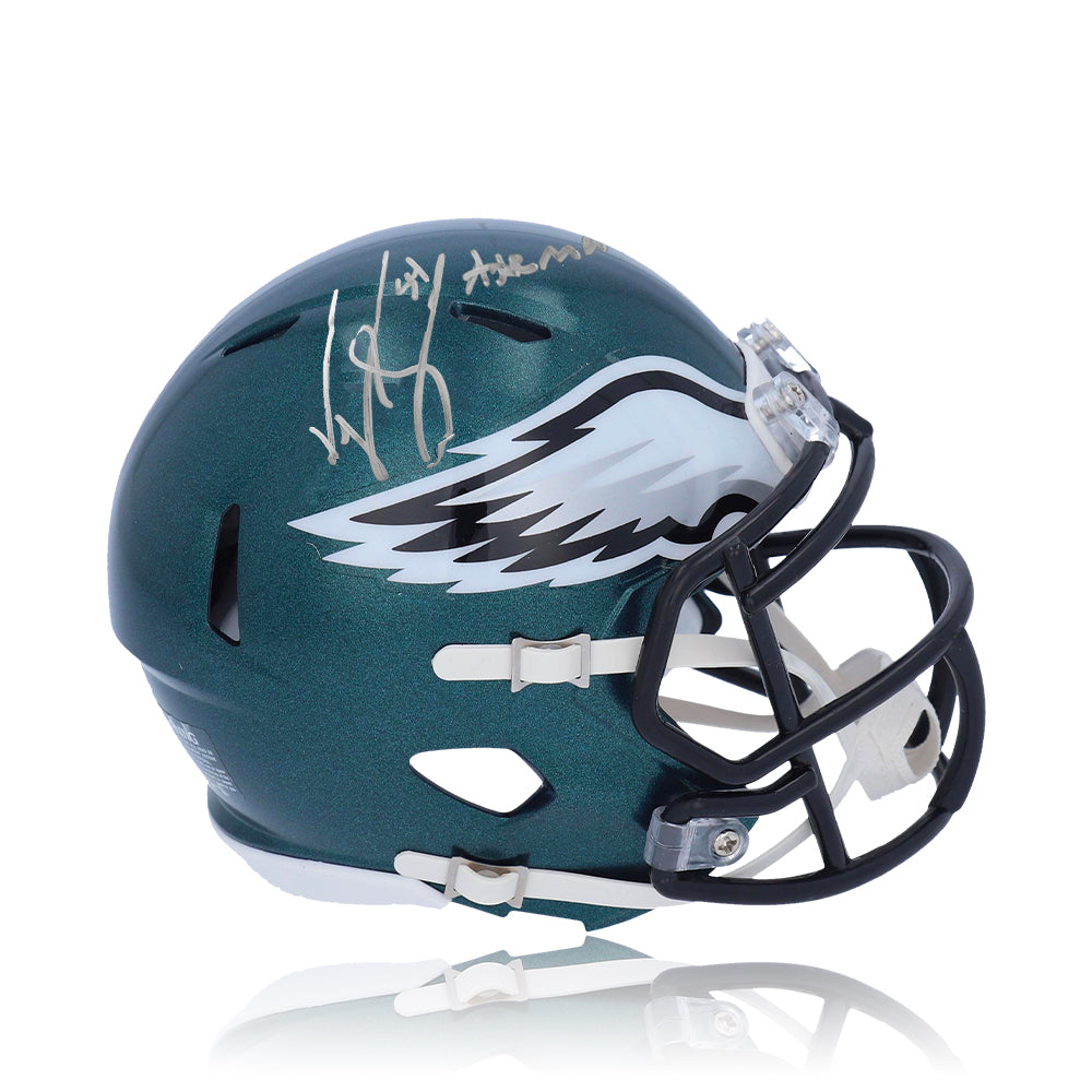 Jeremiah Trotter, Sr. Philadelphia Eagles Autographed Football Mini-Helmet Inscribed Axeman