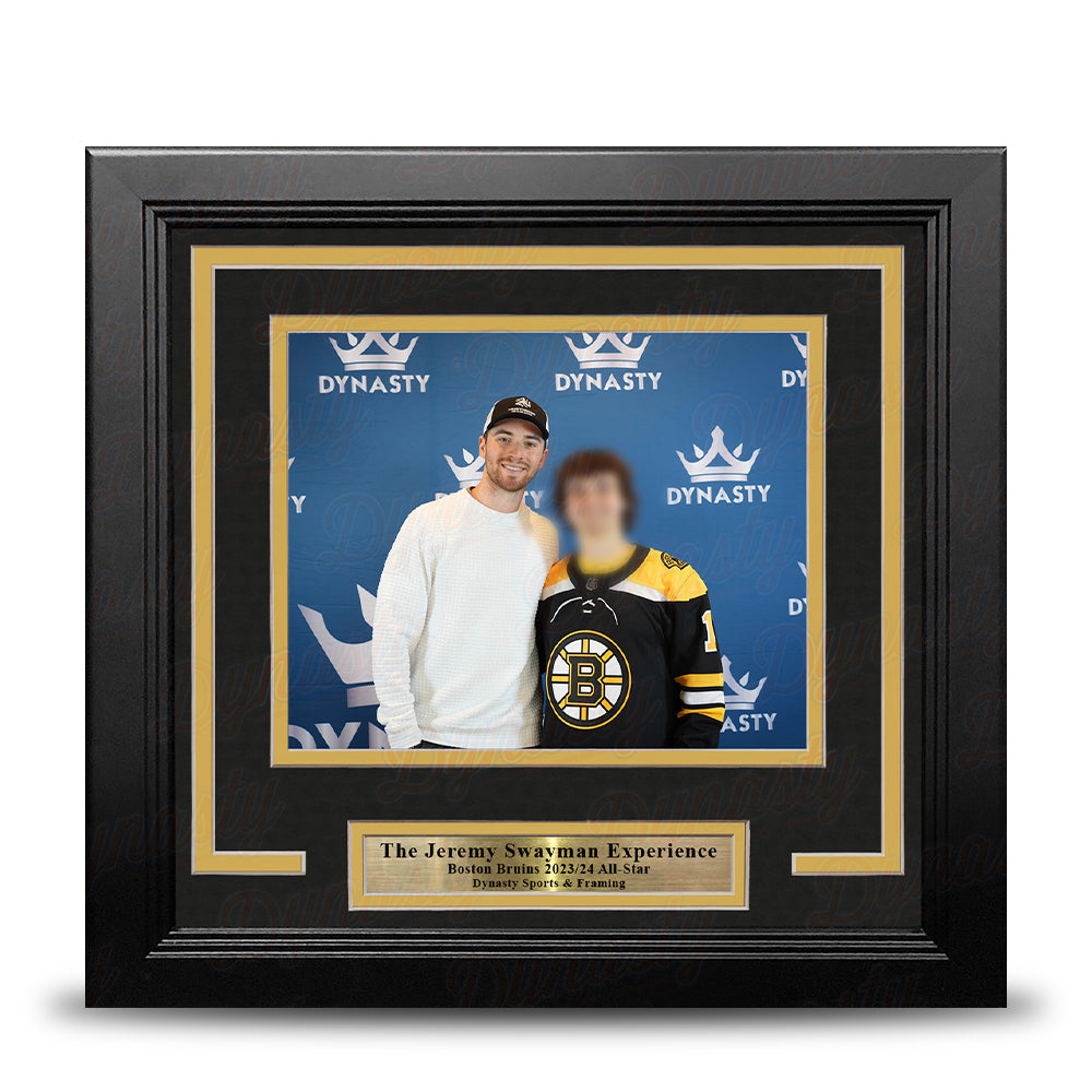 Jeremy Swayman Boston Bruins Photo-Op Frame Kit