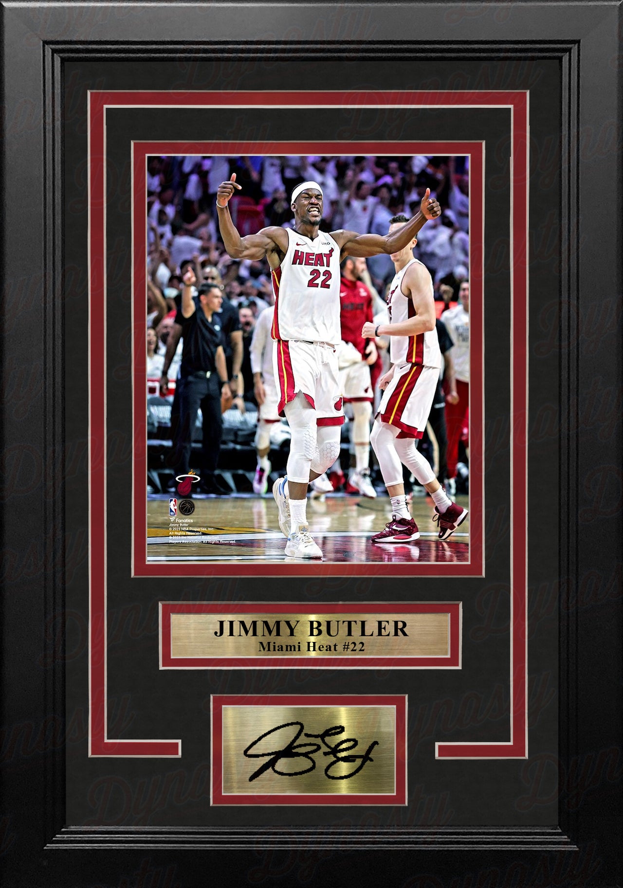 Jimmy Butler Celebration Miami Heat 8" x 10" Framed Basketball Photo with Engraved Autograph