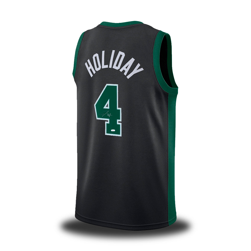 Jrue Holiday Boston Celtics Autographed Black Basketball Jersey