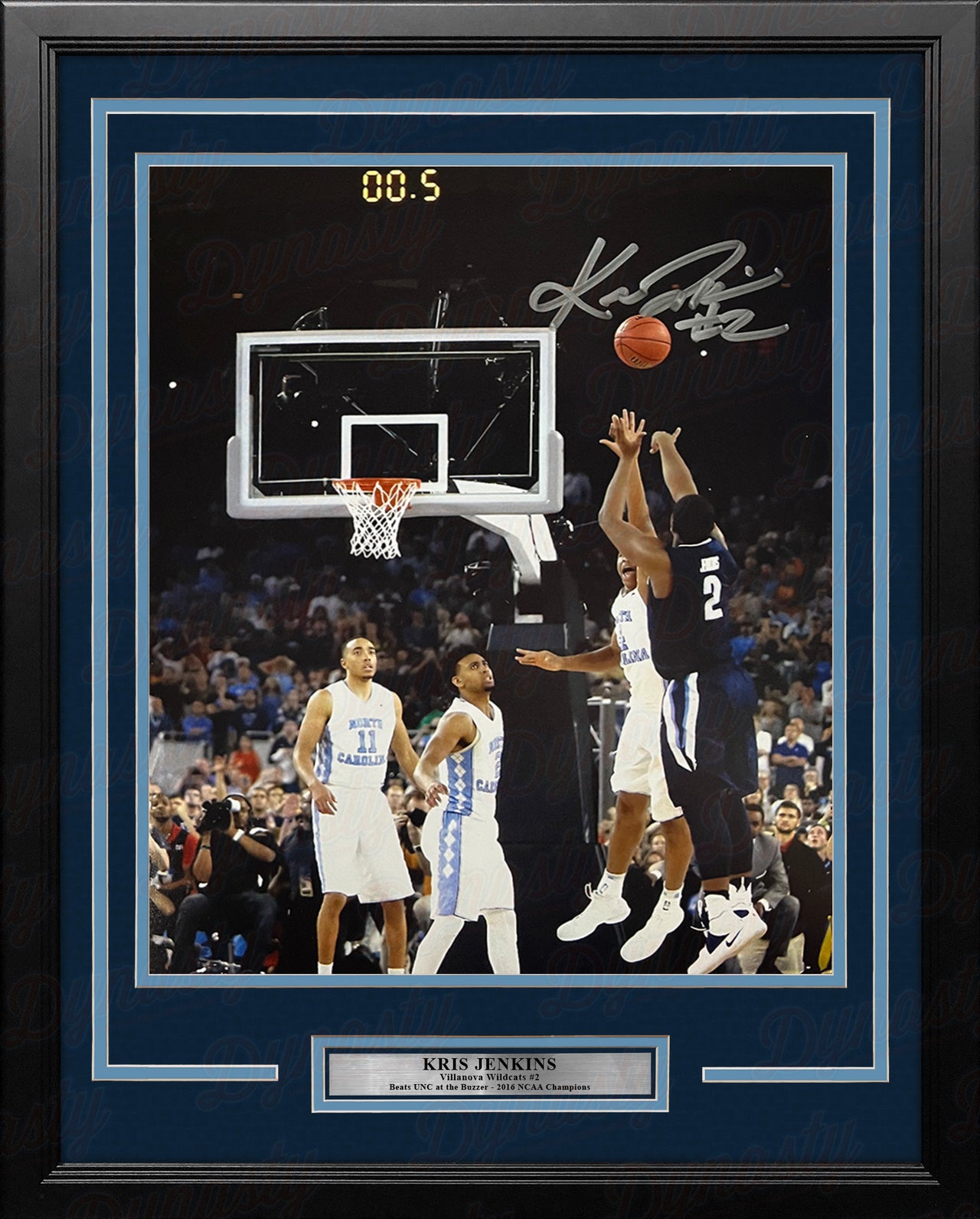 Kris Jenkins Villanova Wildcats 2016 NCAA Champions Buzzer Beater Autographed 16" x 20" Framed Photo