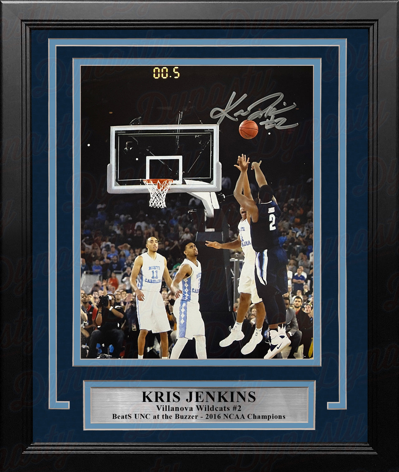 Kris Jenkins Villanova Wildcats 2016 NCAA Champions Buzzer Beater Autographed 8" x 10" Framed Photo