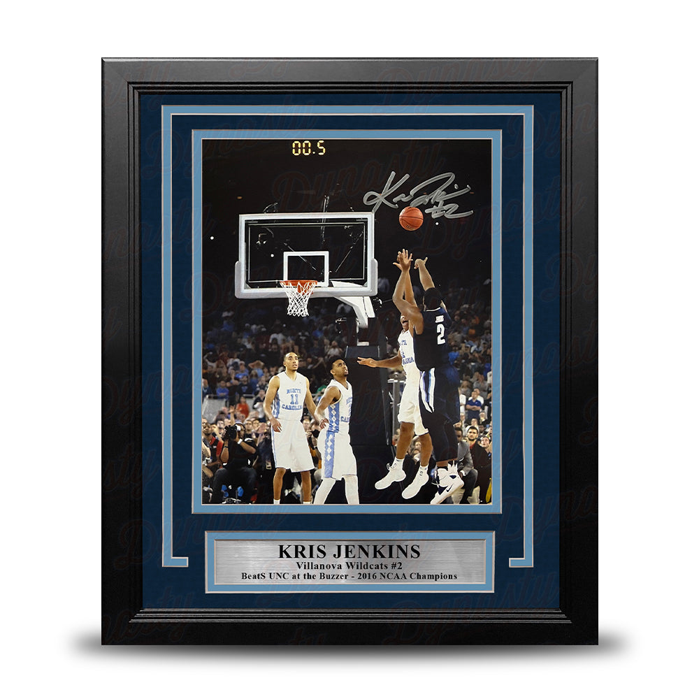 Kris Jenkins Villanova Wildcats 2016 NCAA Champions Buzzer Beater Autographed 8" x 10" Framed Photo