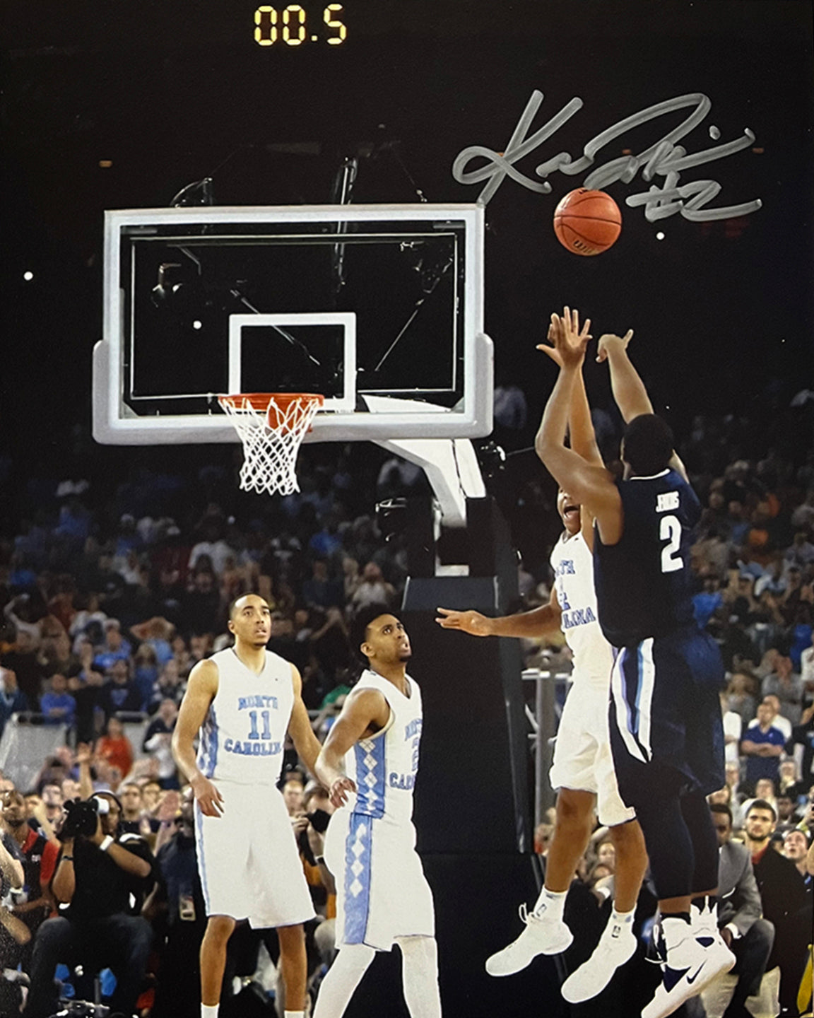 Kris Jenkins Villanova Wildcats 2016 NCAA Champions Buzzer Beater Autographed 11" x 14" Photo