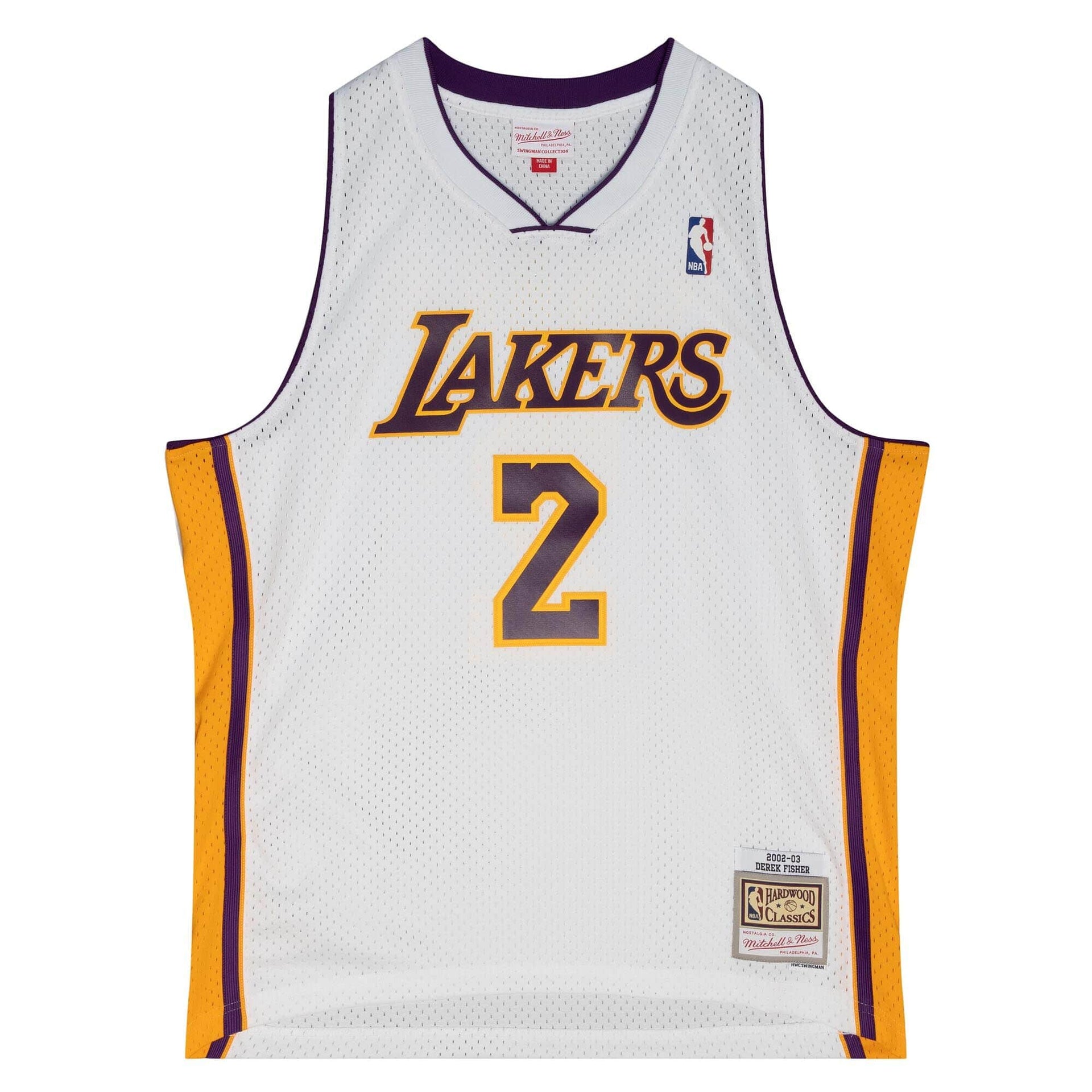 Eddie Jones Los Angeles Lakers Mitchell & Ness Hardwood Classics Swingman  Jersey - Purple