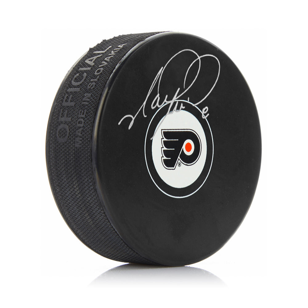 Mark Recchi Philadelphia Flyers Autographed Hockey Logo Puck