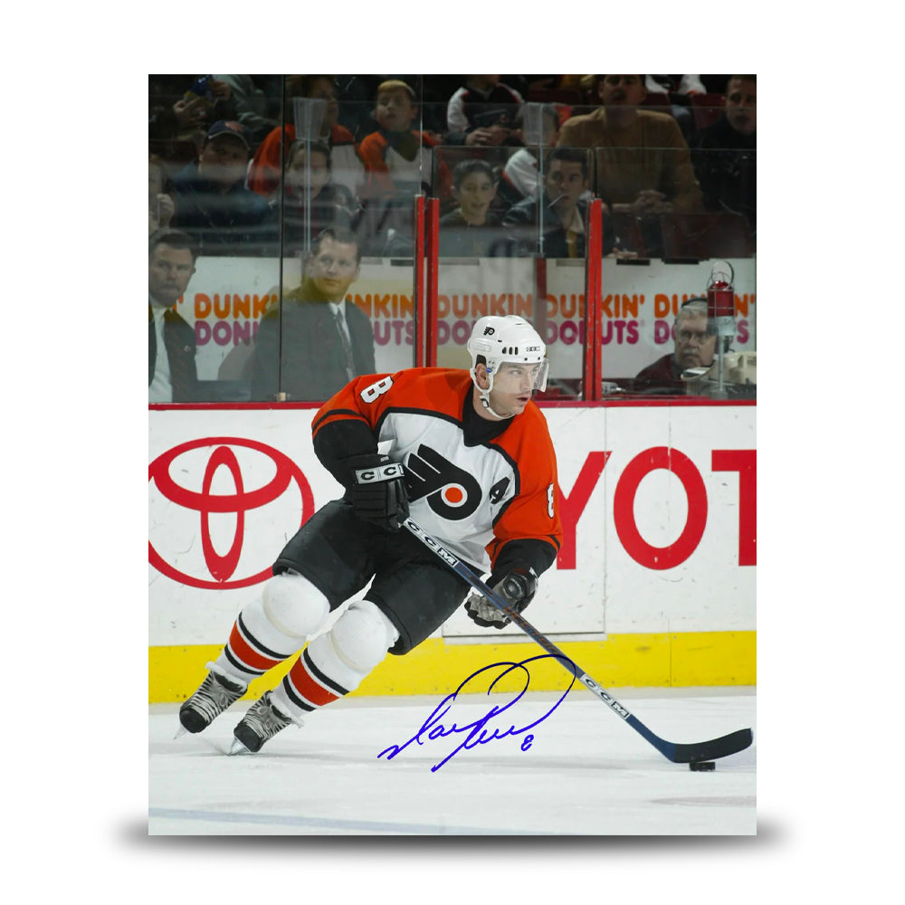 Mark Recchi in Action Philadelphia Flyers Autographed 11" x 14" Hockey Photo