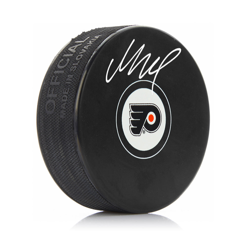 Matvei Michkov Philadelphia Flyers Autographed Logo Puck