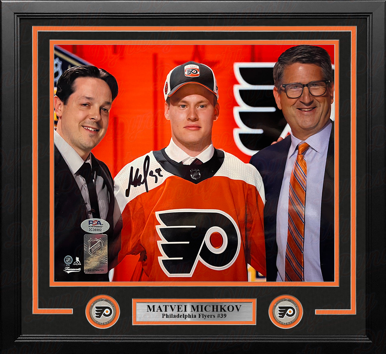 Matvei Michkov 2023 NHL Draft Philadelphia Flyers Autographed 16" x 20" Framed Hockey Photo