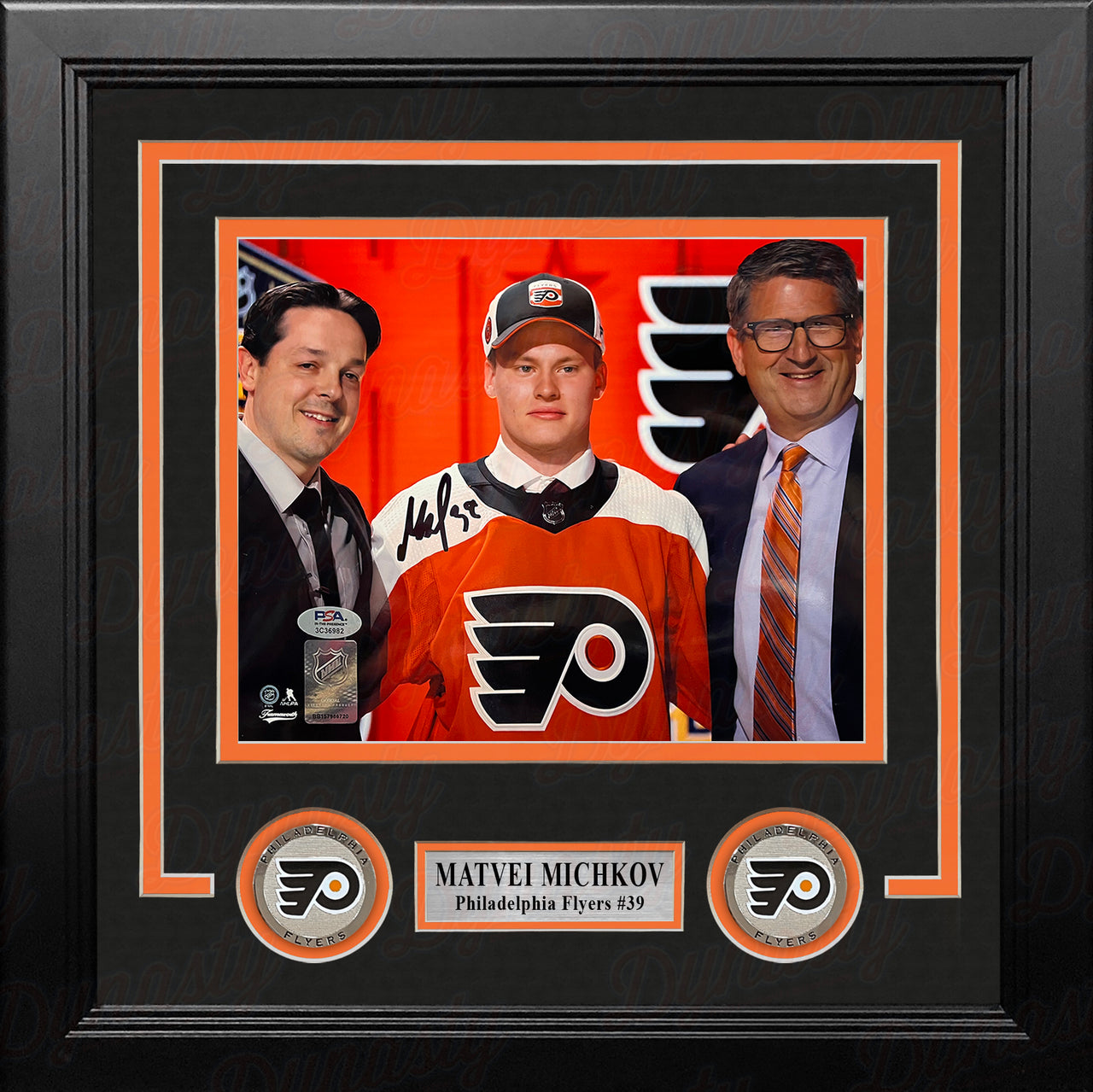 Matvei Michkov 2023 NHL Draft Philadelphia Flyers Autographed 8" x 10" Framed Hockey Photo